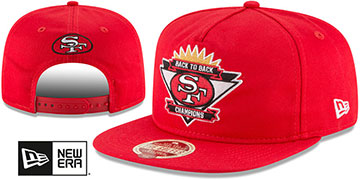 49ers 'BAY AREA BACK2BACK SNAPBACK' Red Hat by New Era