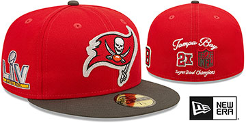Buccaneers 'LETTERMAN SIDE-PATCH' Fitted Hat by New Era