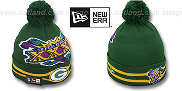 Packers 'SUPER BOWL XXXI' Green Knit Beanie Hat by New Era