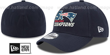 Patriots 'NFL 5X SUPER BOWL CHAMPS FLEX' Navy Hat by New Era