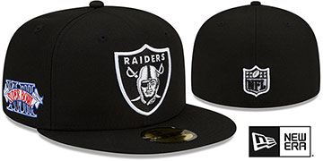 Raiders 'SUPER BOWL XVIII SIDE-PATCH' Black Fitted Hat by New Era