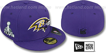 Ravens 'SUPER BOWL XLVII' Purple Fitted Hat by New Era