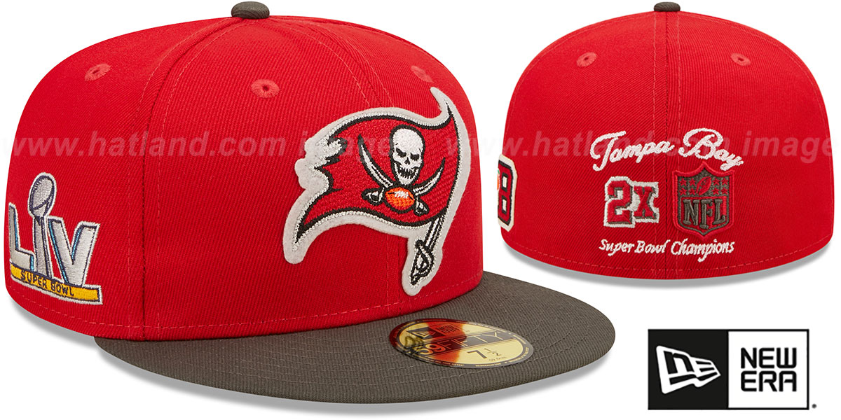 Buccaneers 'LETTERMAN SIDE-PATCH' Fitted Hat by New Era