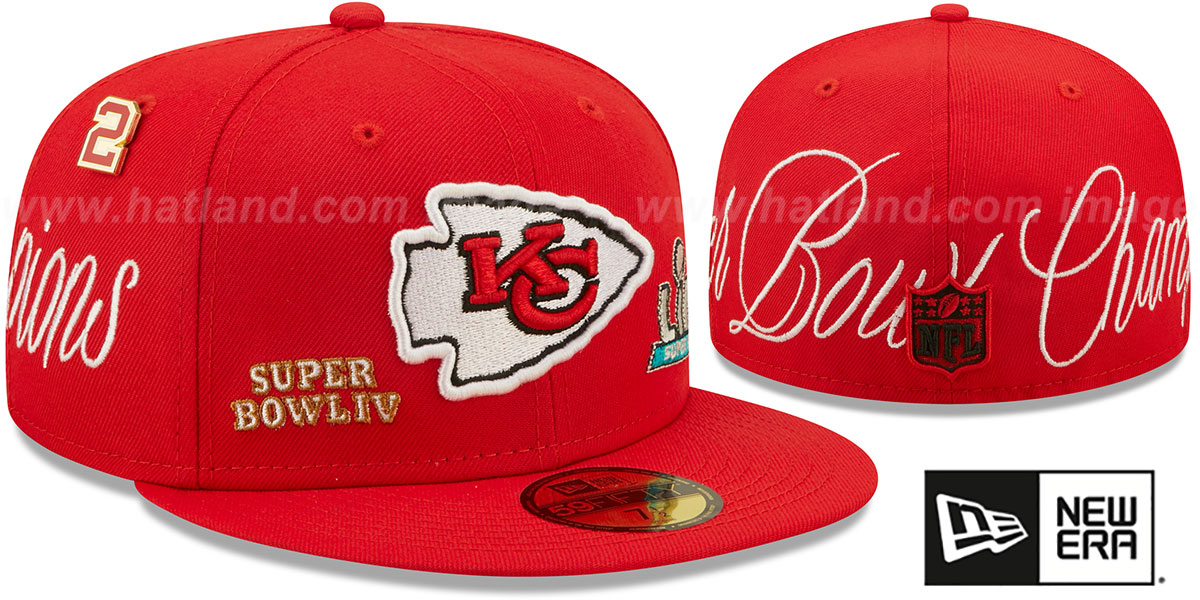 Chiefs 'HISTORIC CHAMPIONS' Red Fitted Hat by New Era