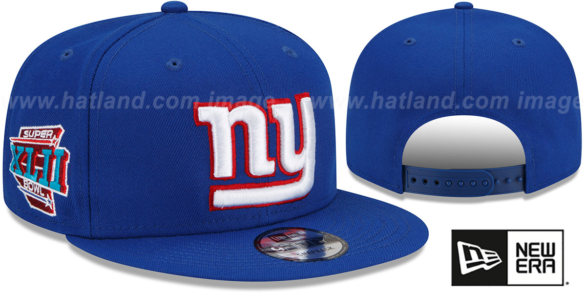 Giants 'SUPER BOWL XLII SIDE-PATCH SNAPBACK' Hat by New Era