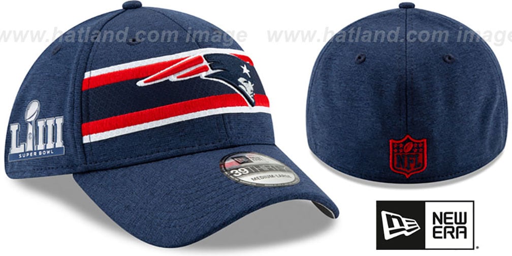 Patriots 'NFL SUPER BOWL LIII ONFIELD FLEX' Navy Hat by New Era