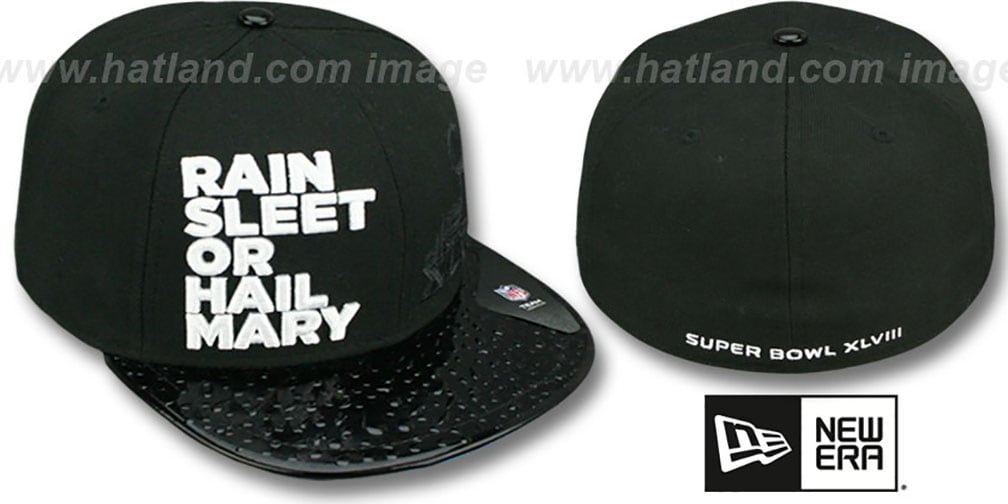 Super Bowl XLVIII 'STATEMENT' Black Fitted Hat by New Era