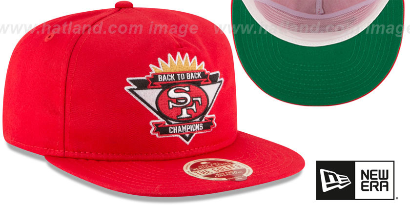 49ers 'BAY AREA BACK2BACK SNAPBACK' Red Hat by New Era