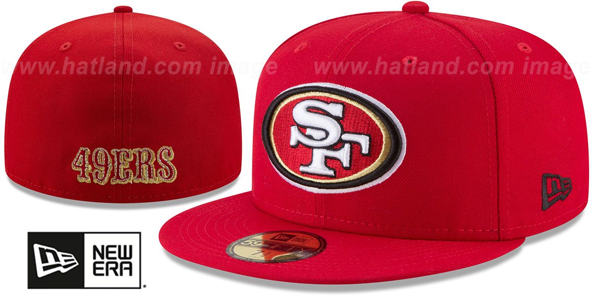 49ers 'SUPER BOWL LVIII' Red Fitted Hat by New Era