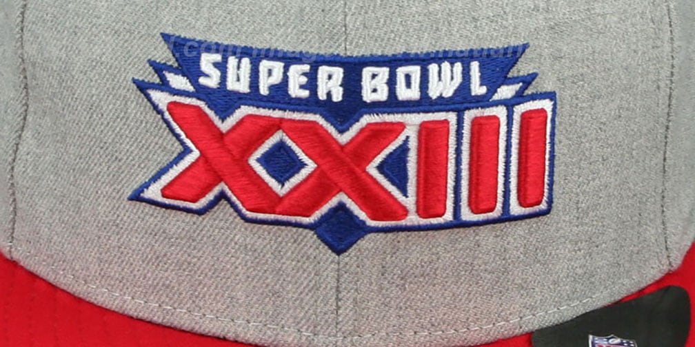 49ers 'SUPER BOWL XXIII SNAPBACK' Grey-Red Hat by New Era