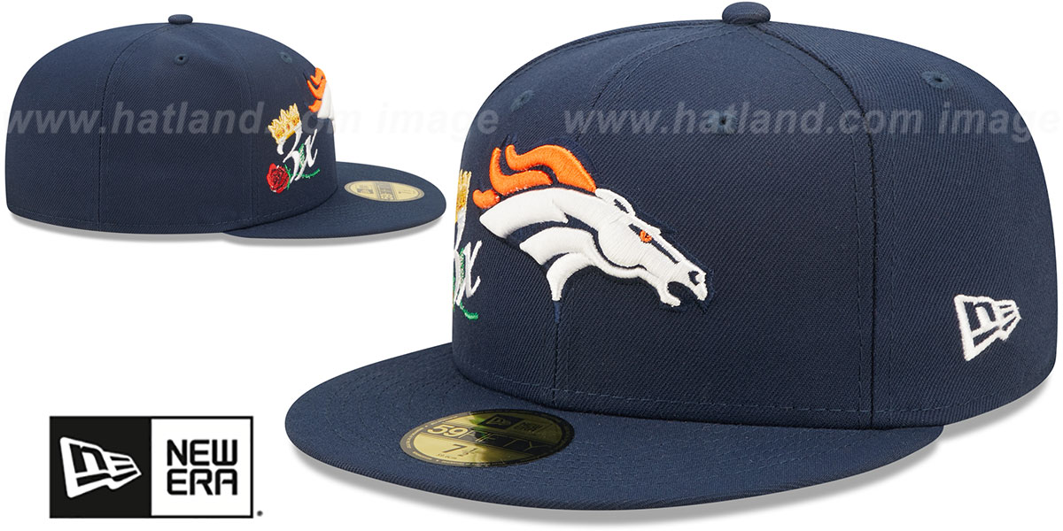 Broncos 'CROWN CHAMPS' Navy Fitted Hat by New Era