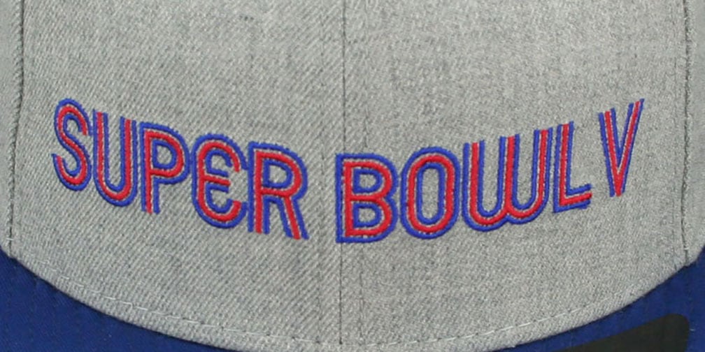 Colts 'SUPER BOWL V SNAPBACK' Grey-Royal Hat by New Era