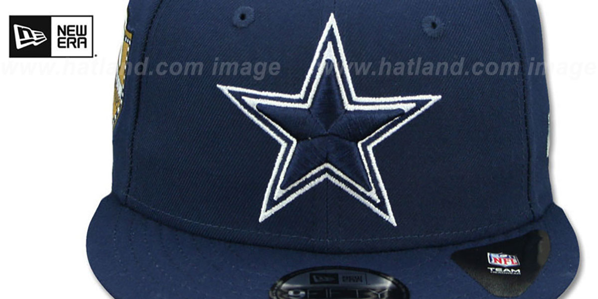 Cowboys 'GOLDEN-HIT SNAPBACK' Navy Hat by New Era