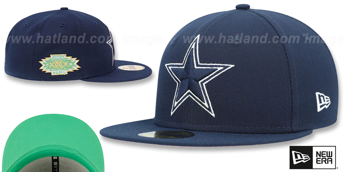 Cowboys SB XXX 'CITRUS POP' Black-Green Fitted Hat by New Era