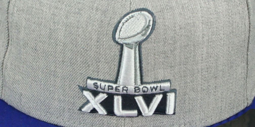 NY Giants 'SUPER BOWL XLVI SNAPBACK' Grey-Royal Hat by New Era