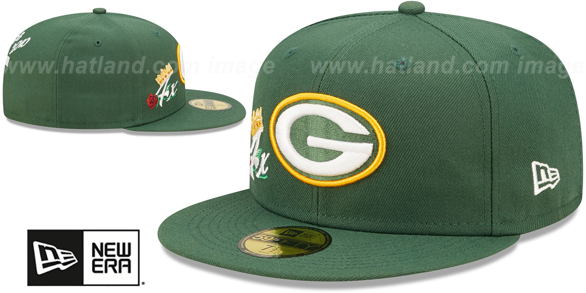 Packers 'CROWN CHAMPS' Green Fitted Hat by New Era