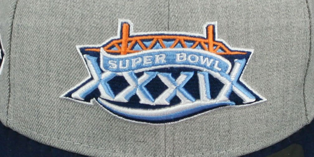 Patriots 'SUPER BOWL XXXIX SNAPBACK' Grey-Navy Hat by New Era