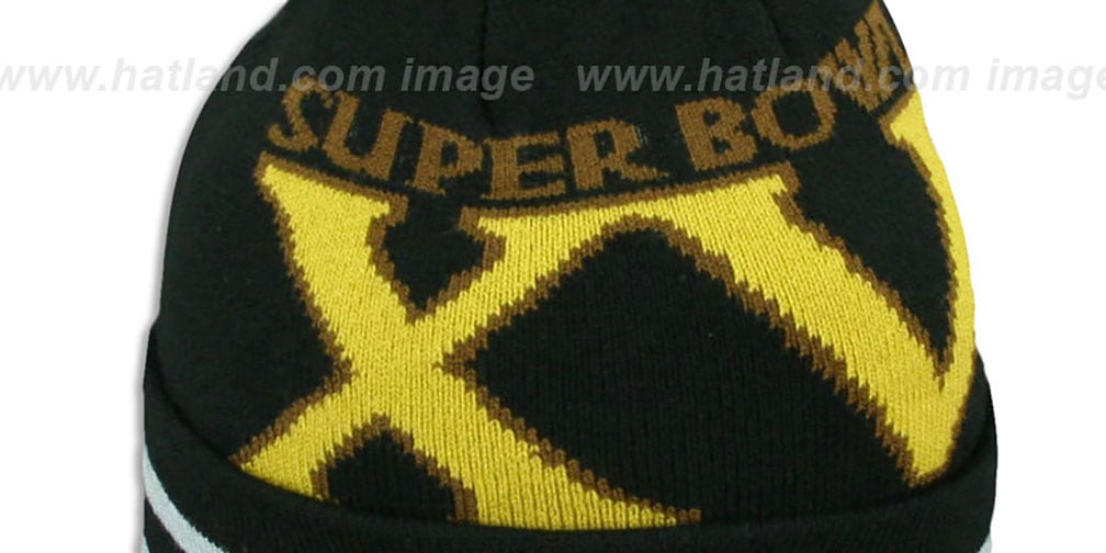 Raiders 'SUPER BOWL XV' Black Knit Beanie Hat by New Era