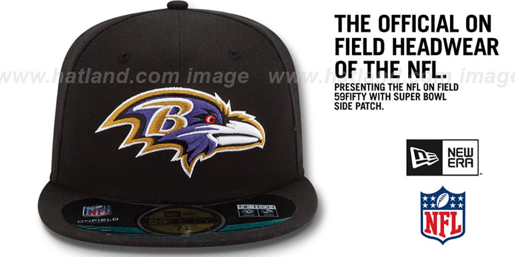 Ravens 'NFL SUPER BOWL XLVII ONFIELD' Black Fitted Hat by New Era