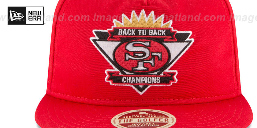 49ers 'BAY AREA BACK2BACK SNAPBACK' Red Hat by New Era