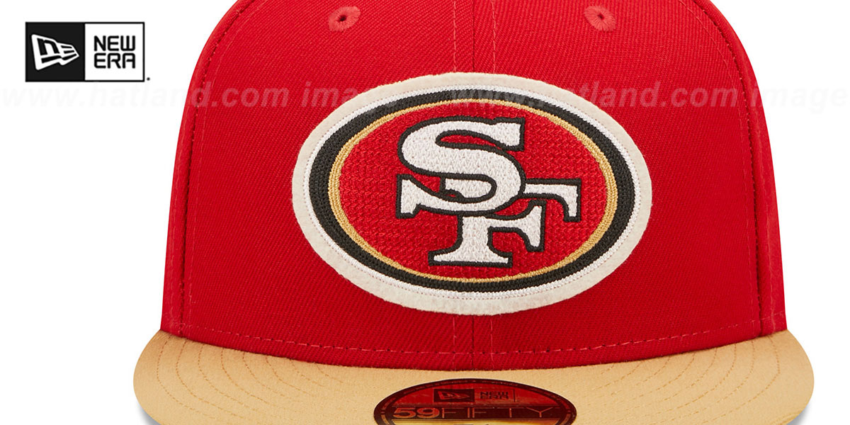 49ers 'LETTERMAN SIDE-PATCH' Fitted Hat by New Era