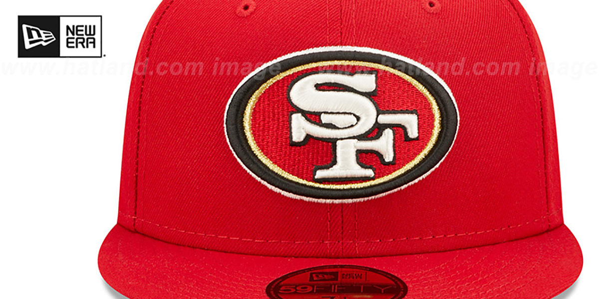 49ers SB XXIV 'POP-SWEAT' Red-Lavender Fitted Hat by New Era