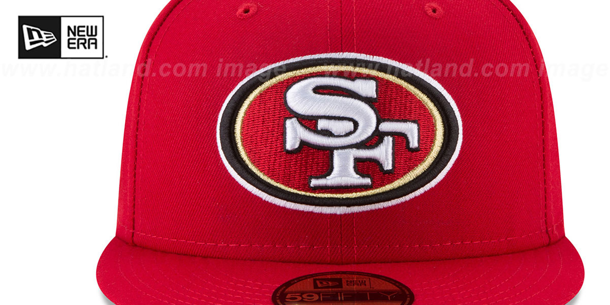 49ers 'SUPER BOWL LVIII' Red Fitted Hat by New Era