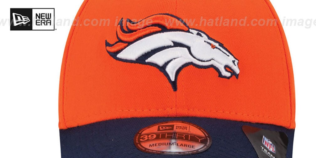 Broncos 'NFL 3X SUPER BOWL CHAMPS FLEX' Orange-Navy Hat by New Era