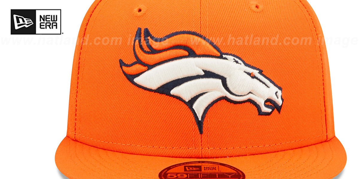 Broncos SB XXXIII 'POP-SWEAT' Orange-Sky Fitted Hat by New Era