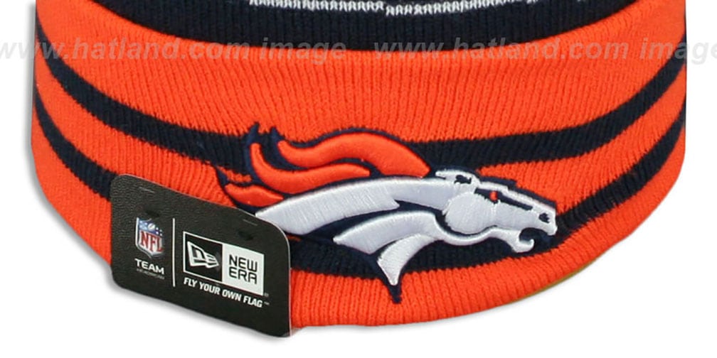 Broncos 'SUPER BOWL XXXIII' Navy Knit Beanie Hat by New Era