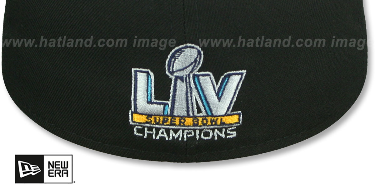 Buccaneers 'SUPER BOWL LV CHAMPIONS' Black Fitted Hat by New Era