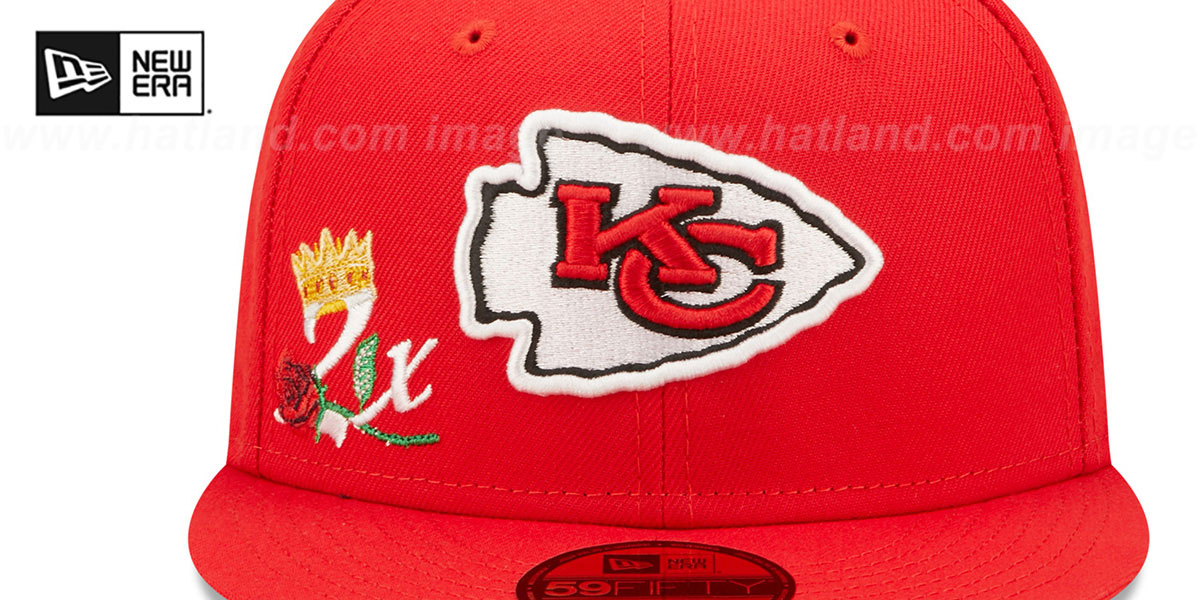 Chiefs 'CROWN CHAMPS' Red Fitted Hat by New Era