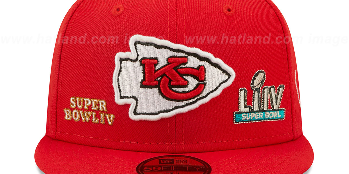 Chiefs 'HISTORIC CHAMPIONS' Red Fitted Hat by New Era