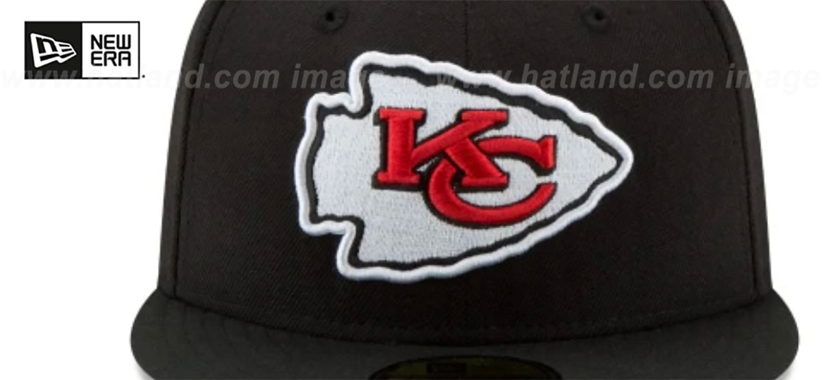 Chiefs 'SUPER BOWL LIX' Black Fitted Hat by New Era