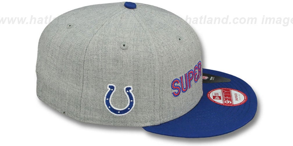 Colts 'SUPER BOWL V SNAPBACK' Grey-Royal Hat by New Era