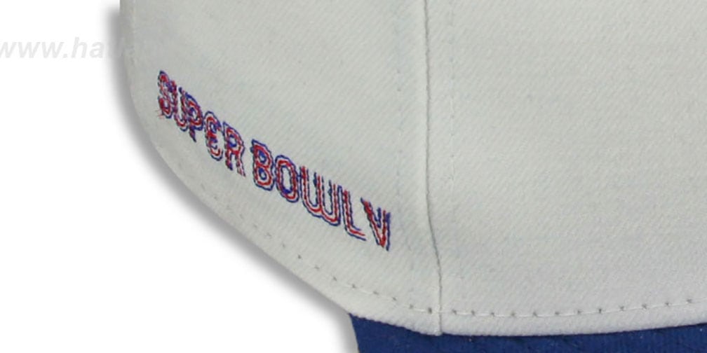 Colts 'SUPER BOWL V' White-Royal Fitted Hat by New Era