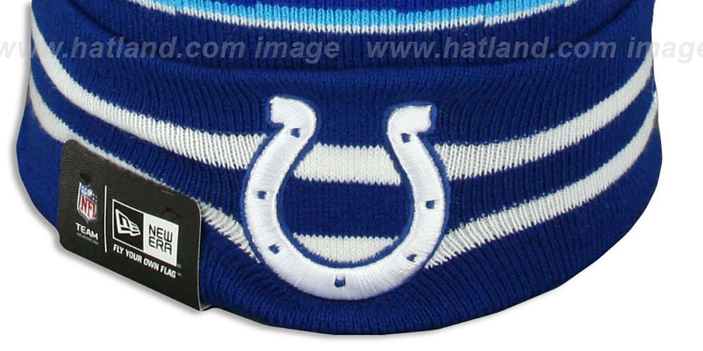Colts 'SUPER BOWL XLI' Royal Knit Beanie Hat by New Era