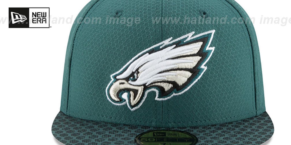 Eagles 'NFL SUPER BOWL LII ONFIELD' Green Fitted Hat by New Era