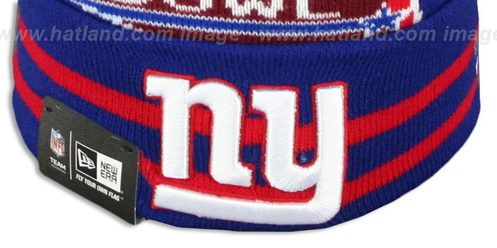 NY Giants 'SUPER BOWL XLII' Royal Knit Beanie Hat by New Era