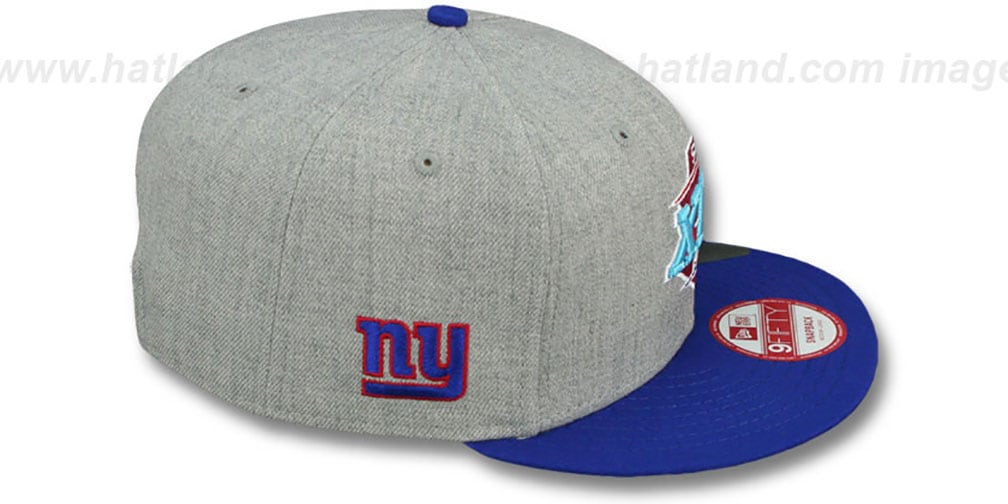 NY Giants 'SUPER BOWL XLII SNAPBACK' Grey-Royal Hat by New Era