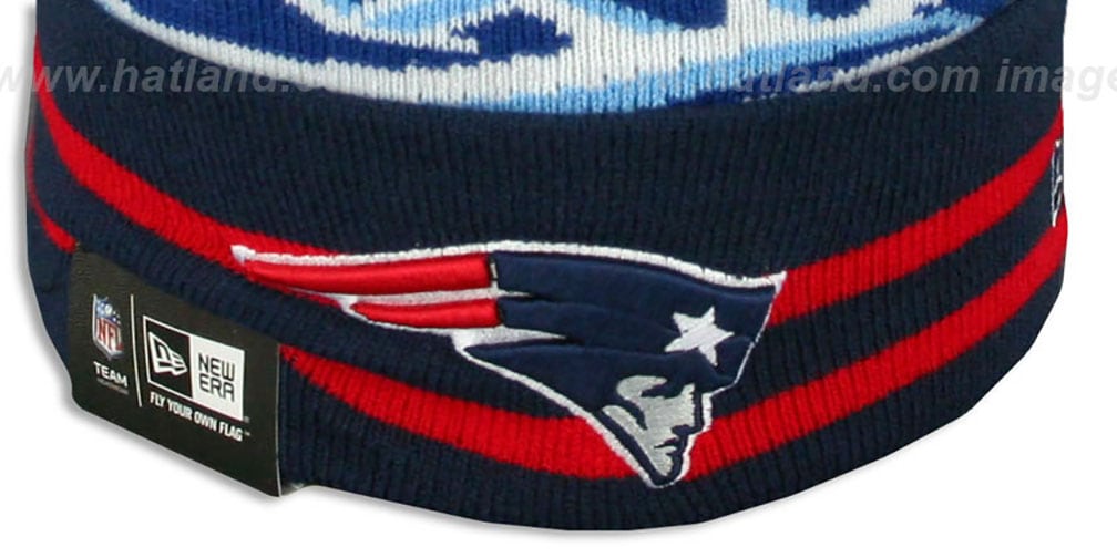 Patriots 'SUPER BOWL XXXIX' Navy Knit Beanie Hat by New Era