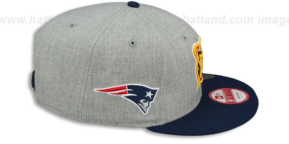 Patriots 'SUPER BOWL XXXVIII SNAPBACK' Grey-Navy Hat by New Era