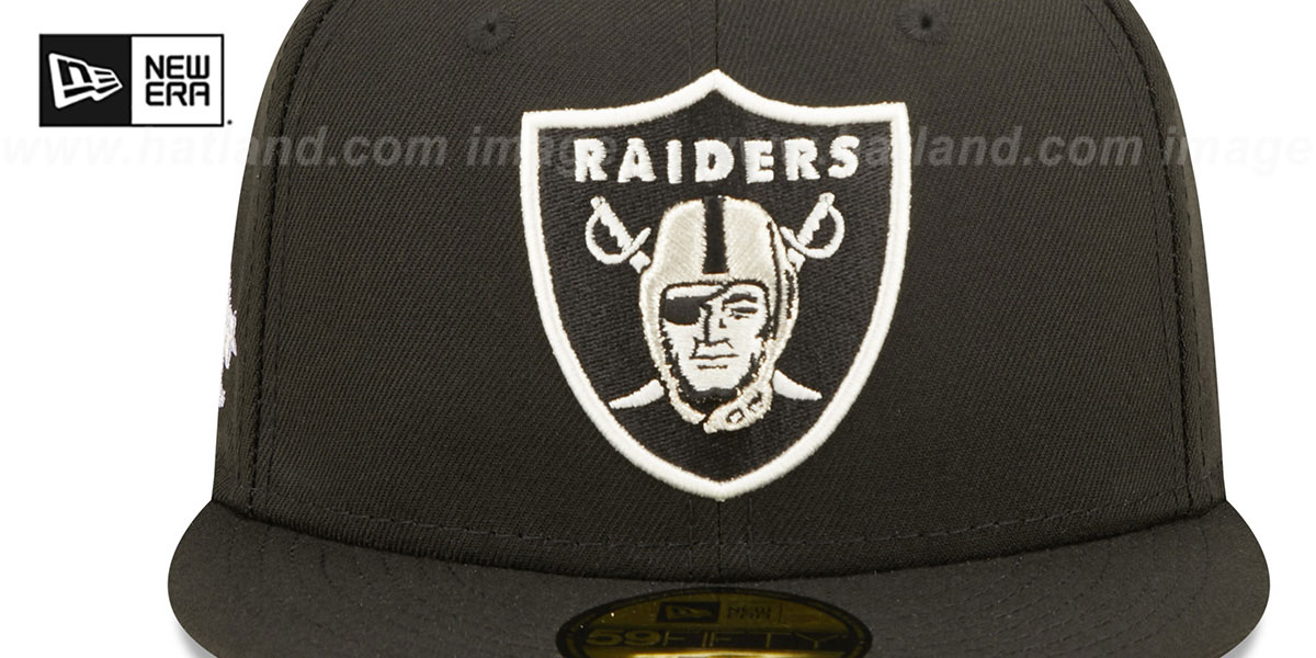 Raiders SB XVIII 'POP-SWEAT' Black-Pink Fitted Hat by New Era