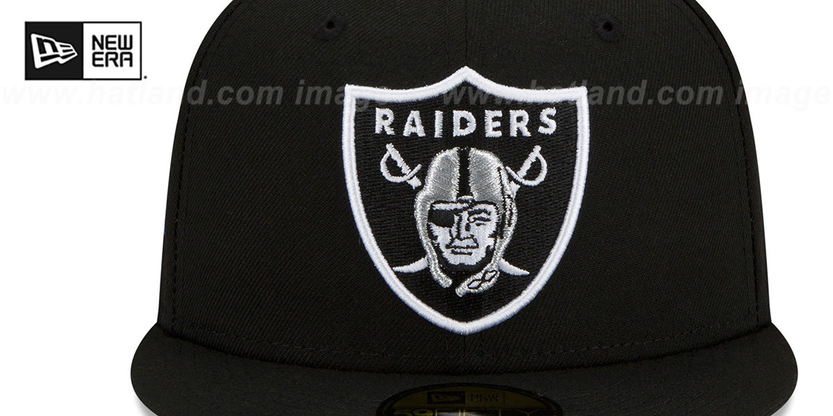 Raiders 'SUPER BOWL XVIII SIDE-PATCH' Black Fitted Hat by New Era