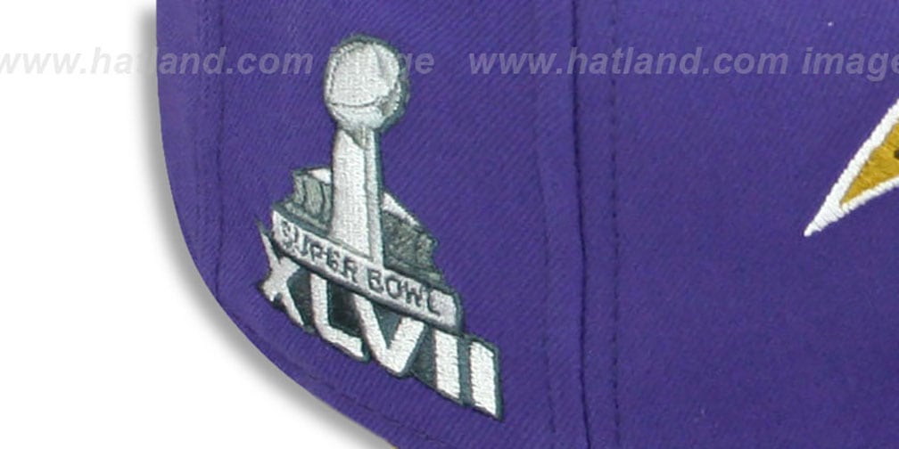Ravens 'SUPER BOWL XLVII' Purple Fitted Hat by New Era