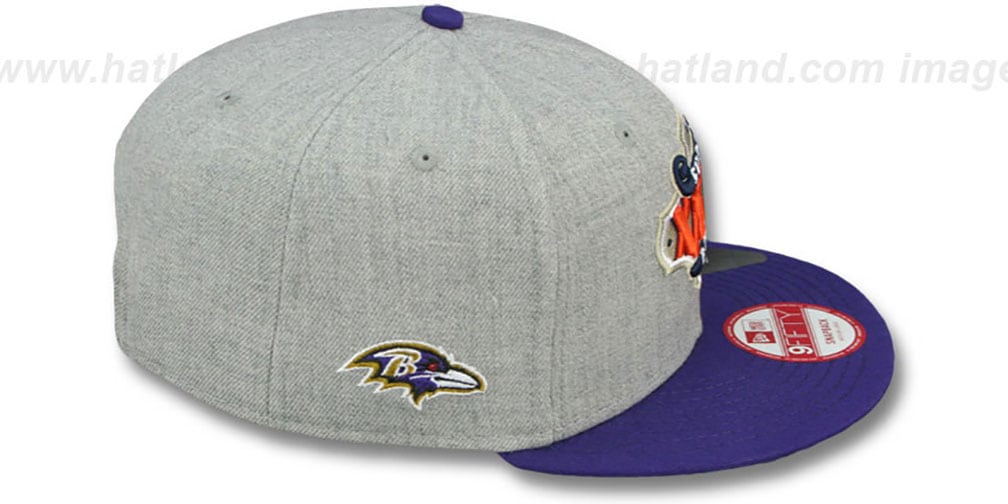 Ravens 'SUPER BOWL XXXV SNAPBACK' Grey-Purple Hat by New Era