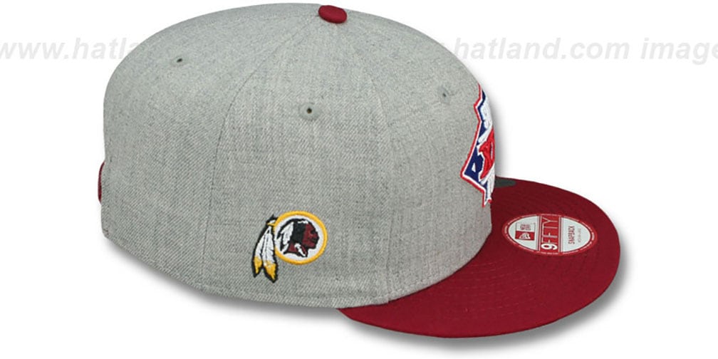 Redskins 'SUPER BOWL XXII SNAPBACK' Grey-Burgundy Hat by New Era