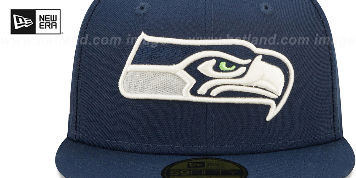 Seahawks SB XLVIII 'POP-SWEAT' Navy-Sky Fitted Hat by New Era