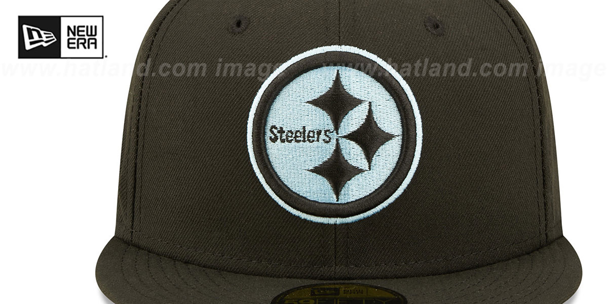 Steelers SB XIV 'CLOUD-UNDER' Black Fitted Hat by New Era