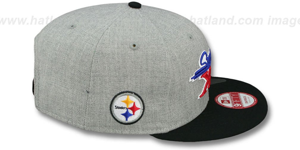 Steelers 'SUPER BOWL XL SNAPBACK' Grey-Black Hat by New Era